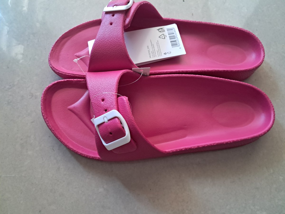 Esmara Slippers - Badslippers - Roze - Pink - Maat 40 - Unisex - Tanning slippers