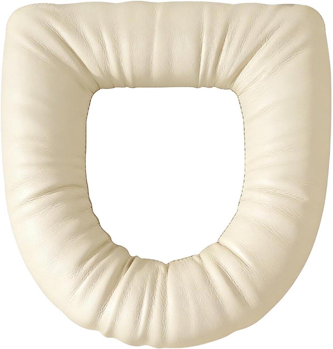 Toiletkussen Waterdicht - Toiletstoelhoes Gevoerd - Badkamer Comfort - Elastische Stretch Fit - 40 x 38 cm - Grijs