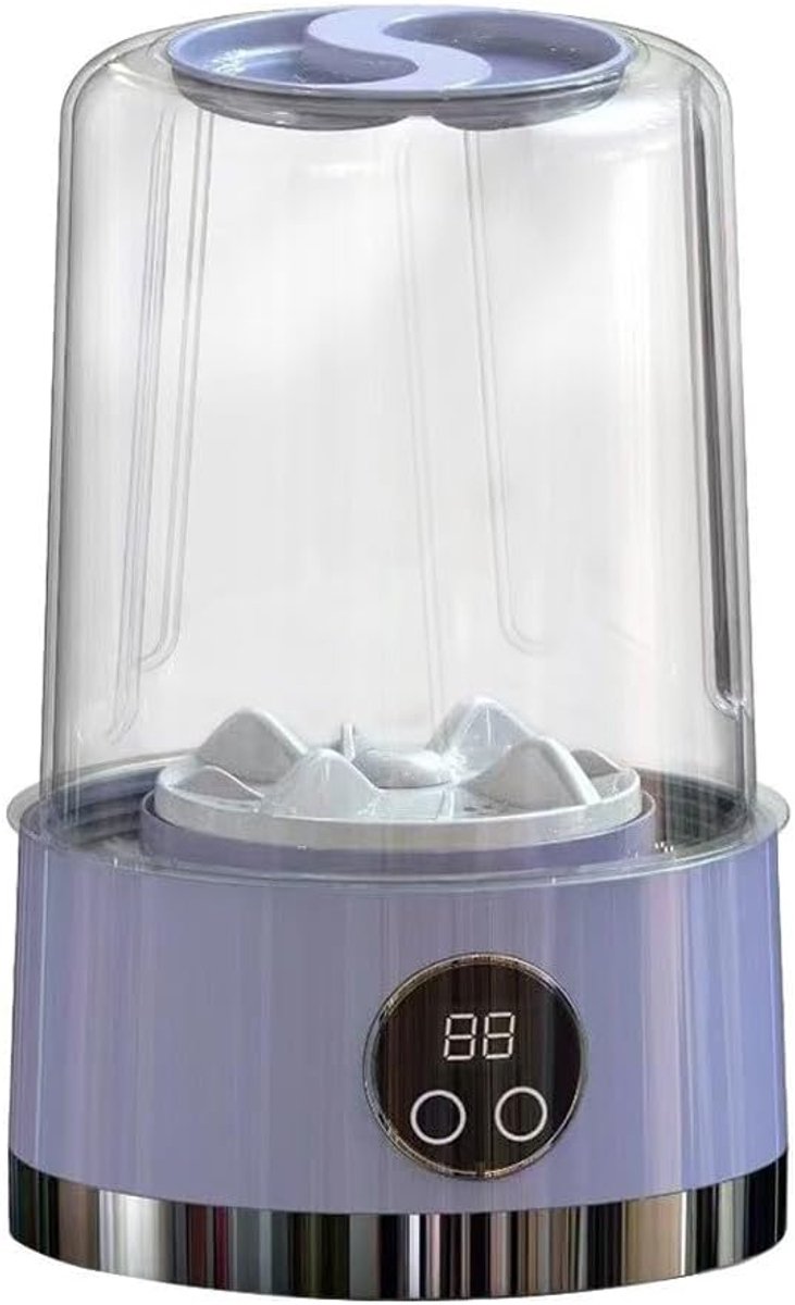 Mini Wasmachine Draagbare Wasmachine Kleine Ruimtes Draadloos Gemak 21 x 20 x 20 cm Paars