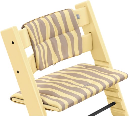 Stokke Tripp Trapp bundel Lemon Yellow - Babyset Lemon Yellow - Newborn Vanilla White/ Beige - Tray Vanilla White - Kussenset Lemon Daze van Stokke — afbeelding 3