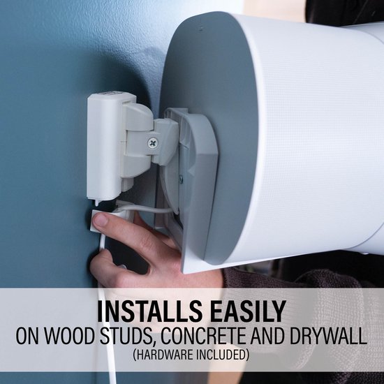 SANUS WSWME31-W2 Wall Mount - Muurbeugel voor luidspreker - Geschikt voor Sonos ERA 300 - Wit van Sanus — afbeelding 2