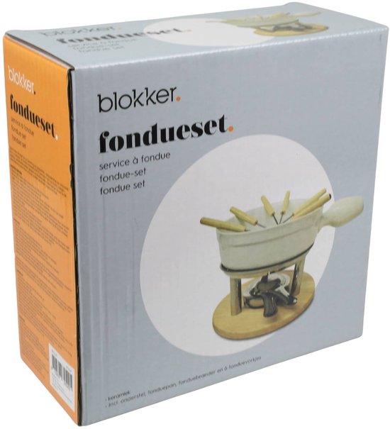 fondueset - keramiek van Blokker — afbeelding 2