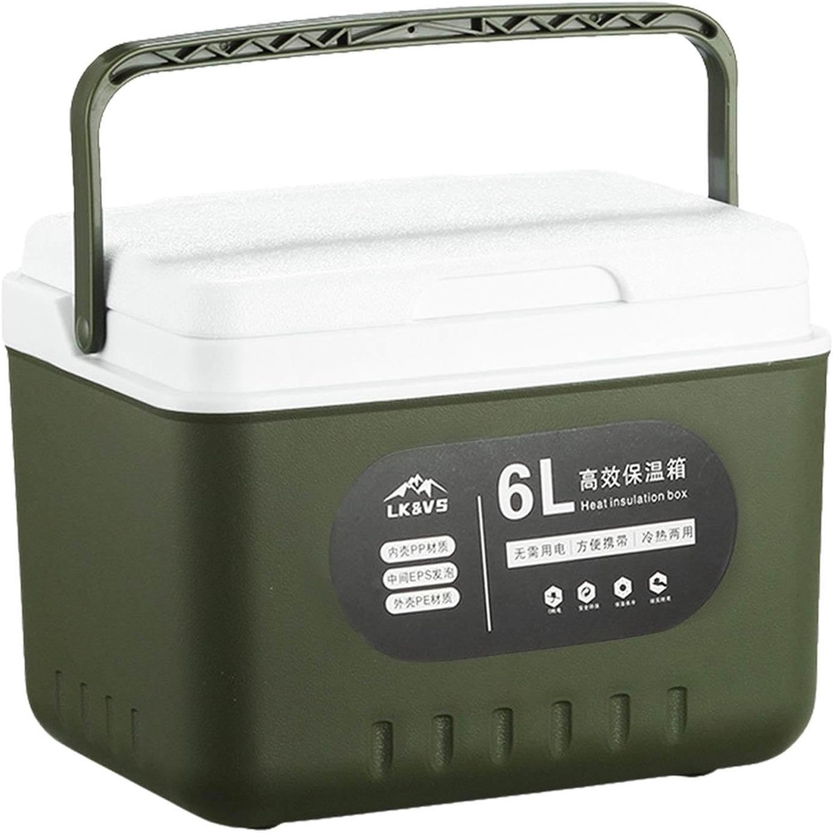 Compacte Draagbare Koelbox 6L - Ideaal voor Camping, Picknick en Reizen