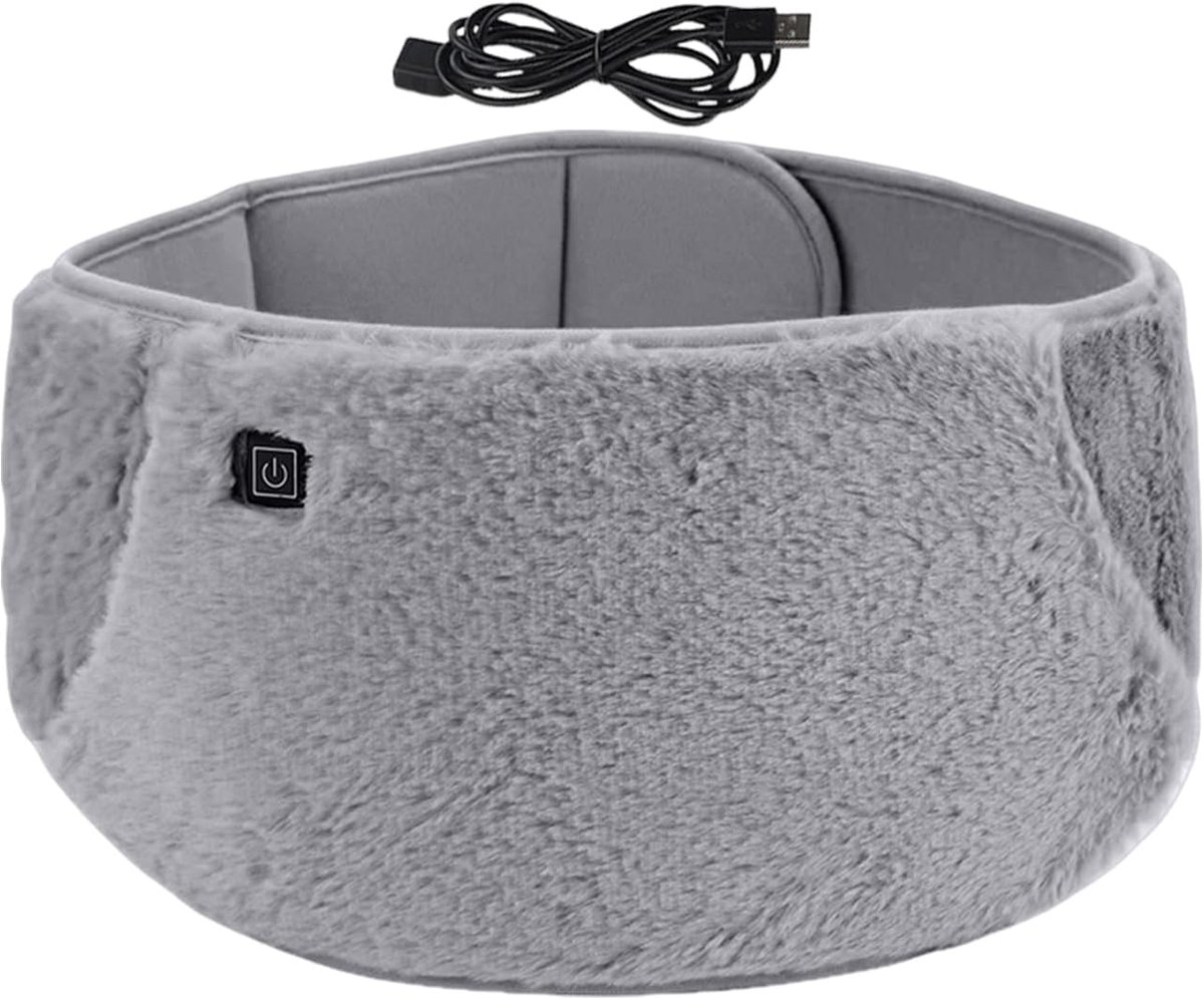 Verwarmd Kussen - Warmteband Taille - Spanning Verzachten - Instelbare Temperatuur - 105 x 20 cm - Grijs