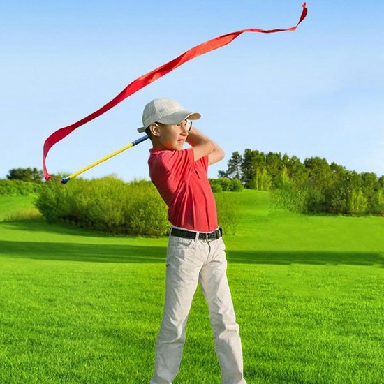 Golf Swing Trainer - Oefenstok Ritme Trainer - Swing Verbeteren - Visueel Lint Traject - 70 cm - Blauw van GOLF — afbeelding 2
