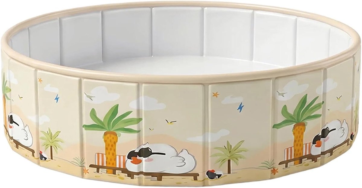 Opvouwbaar Zwembad - Kinderbadje Hondenzwembad - Buiten Spelen - Geen Opblaas nodig - 150 x 45 cm - Blauw
