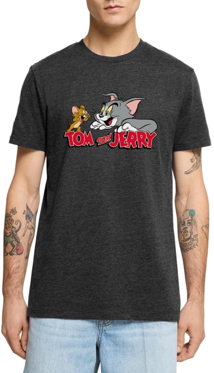 Tom En Jerry Vang Me Maar Premium T Shirt Heren