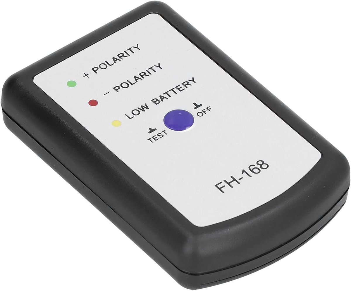 Fasetester Luidspreker - Polariteitsmeter Audio - Audiosysteem Testen - Universele Autoluidspreker Test - 19 x 14 x 5 cm - Zwart