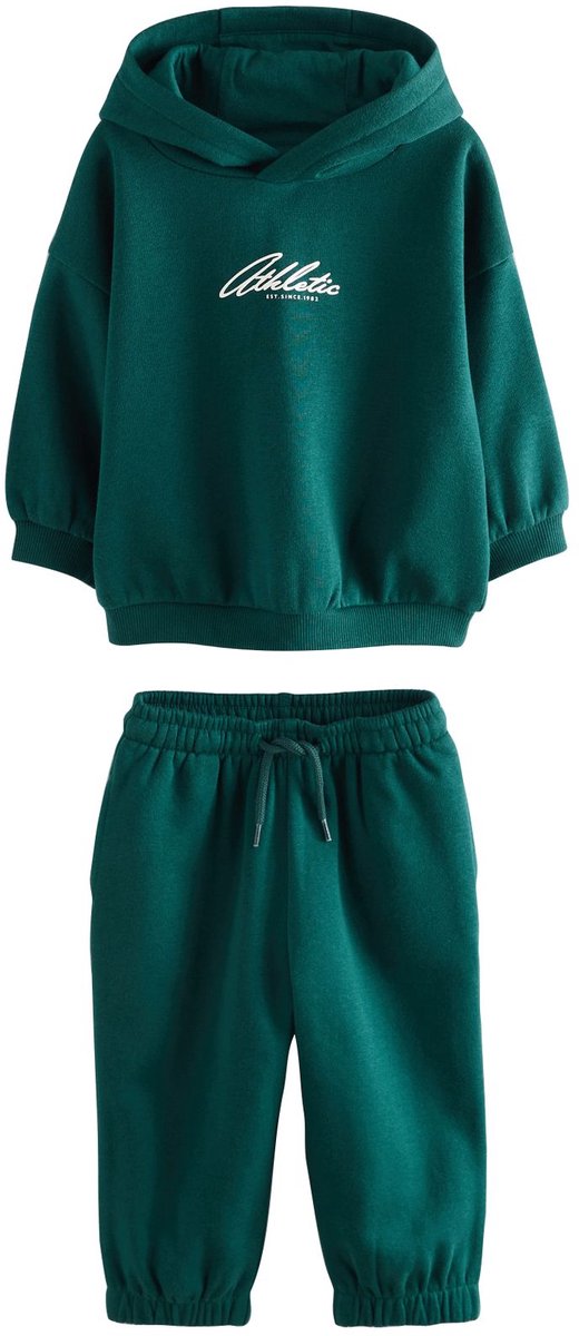 Next - Jongens - Set van hoodie en joggingbroek - Groen