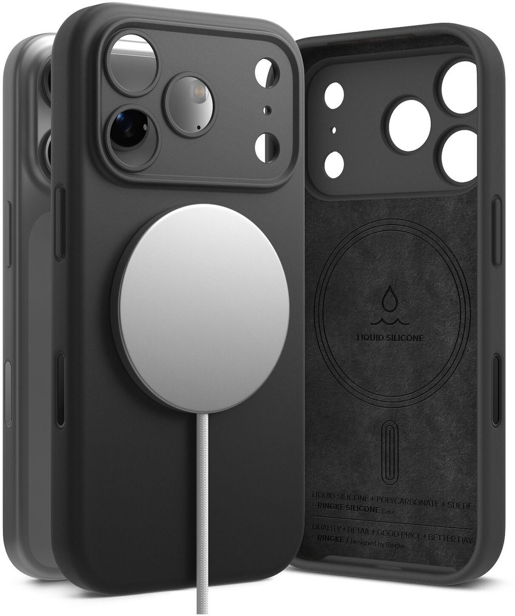 Silicone Magnetic Hoesje Geschikt voor Apple iPhone 17 Pro | Compatibel met MagSafe / Qi2 | Back Cover met Magneet | Zacht Siliconen | Slank Design