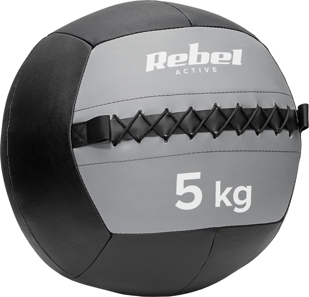 Rebel Active Serie - Medicijnbal - 5 kg - Synthetisch Leer - Ergonomische Handgreep