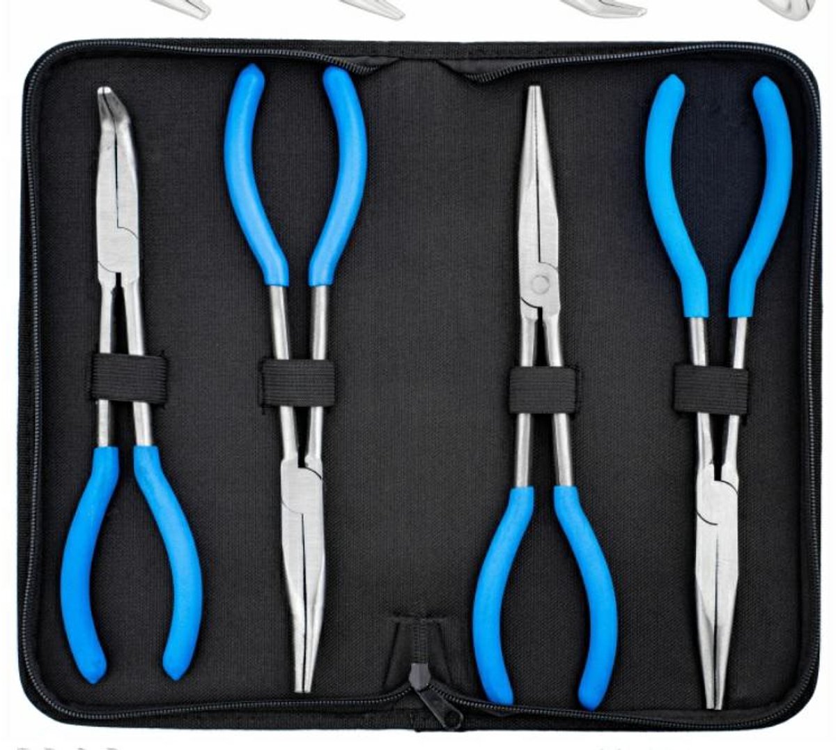 Silver Lang Bek Tangen Set - 280mm - Anti-slip Grepen - Ergonomisch - 4 Stuks