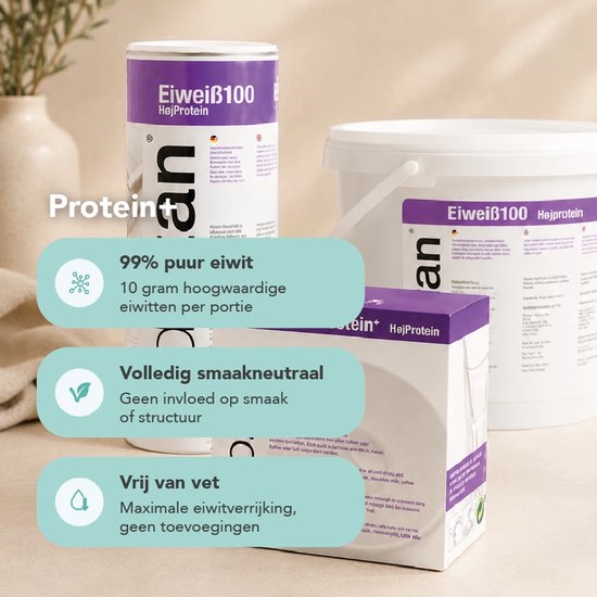 Protein+ - 99% eiwit per portie - geschikt tot 75°C - 20 sachets van 10 gram — afbeelding 2