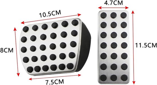 Pedaalhoezen Auto - Remgaspedaal Covers - Veiliger Rijden - Antislip Oppervlak - Set van 2 - MT — afbeelding 4