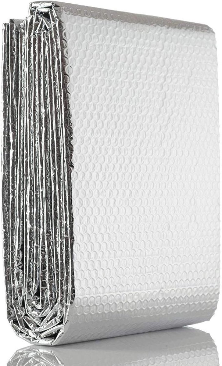 Radiator Isolatiepaneel - Warmtefolie Reflectiepaneel - Energie Besparen - Zelfklevend Aluminium - 1x5m - Zilver
