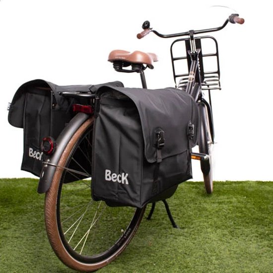 BECK Big - Dubbele fietstas - Mat zwart — afbeelding 3