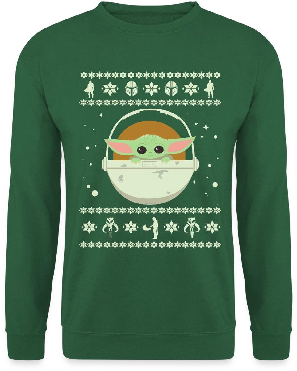 Star Wars Mandalorian Baby Yoda Lelijk Kerst Sweater Heren