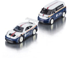Siku 2569, VW ID. Buzz met Porsche 911 GT3 RS, schaal 1:50, metaal/kunststof