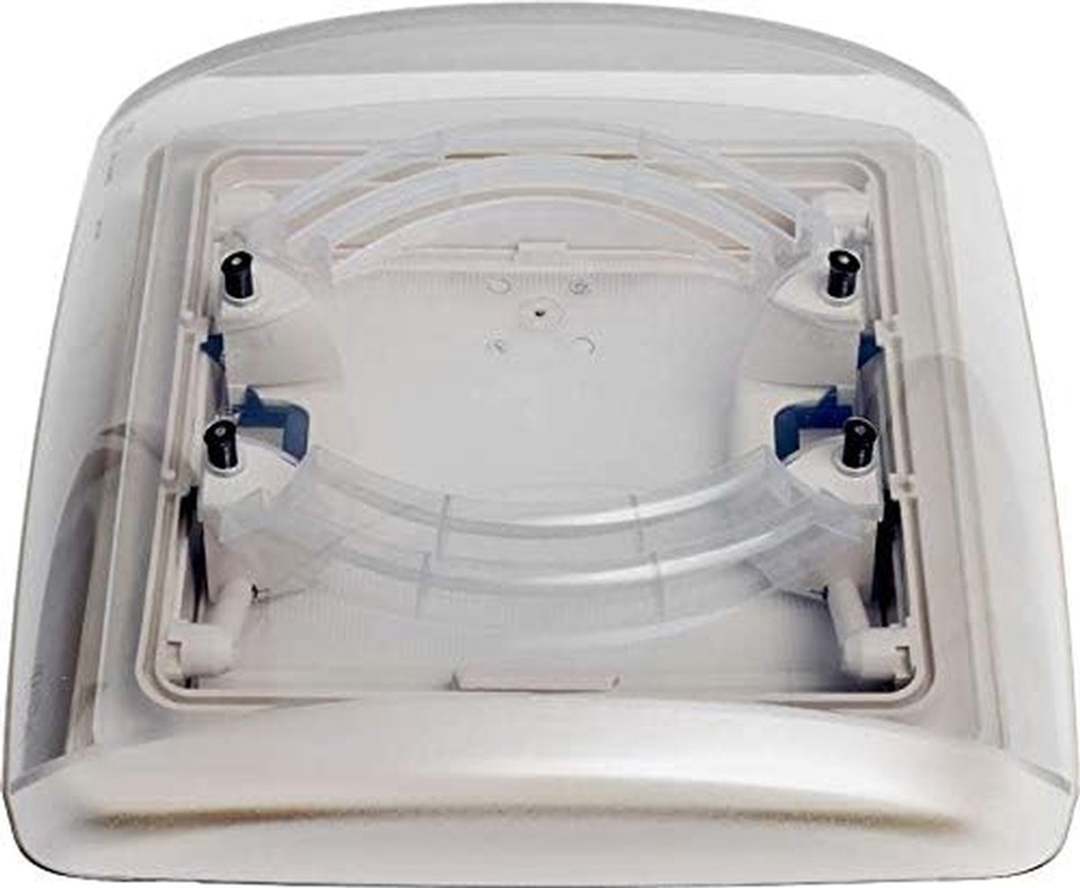 Dakraam Ventilatiekap - Dakluik Caravan Camper Dakraam - Voertuig Ventileren - UV-Bescherming Getint - 28x28 cm - Wit