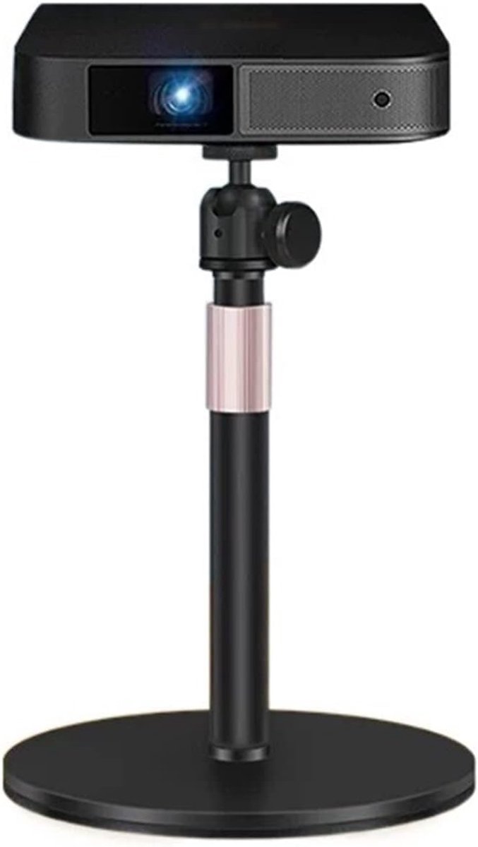 Projector Stand - Projector Tafel - Home Cinema - Volledig Metalen Basis - 25-36cm - Zwart