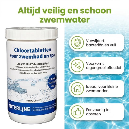Interline Zwembad 20 Grams Chloortabletten 1 kg