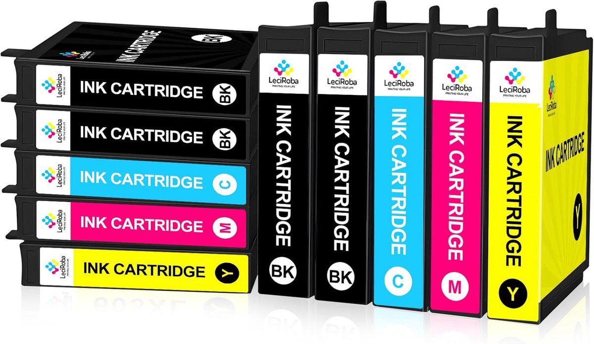 Ink Cartridges - Printer Ink - Thuisprinten - 10 Stuks - XL - Zwart Cyaan Magenta Geel
