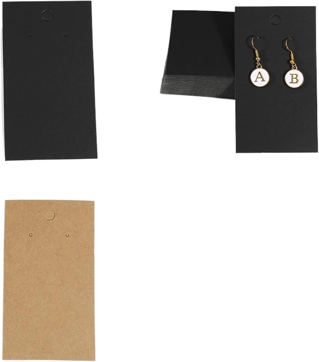 Sieraden Displaykaarten - Labels Tags - Sieraden Presenteren - Zelfklevend - 400 stuks 5x9 cm - Veelkleurig