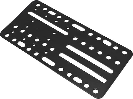Handrem Bureau Mount - Adapter Plaat - Sim Racing - Universele Compatibiliteit - Meerdere Gaten - Zilver — afbeelding 4