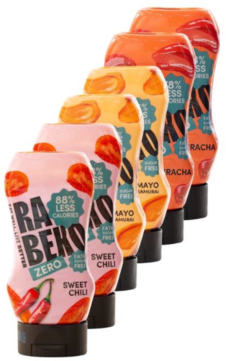 Rabeko | Saus Hot Mix | 6 x 350ml