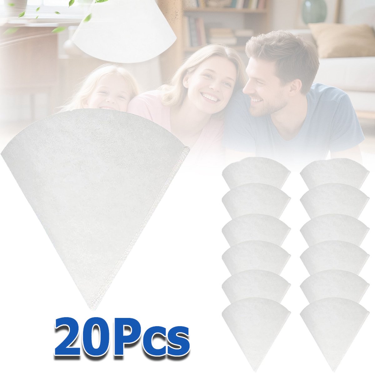 Conische Uitlaatklepfilters (20 Stuks) - G4-Kwaliteit Polyester - Lengte 180 mm - Vangt Pollen En Dierenhaar Op - Eenvoudige Installatie - Geschikt Voor De Meeste Ventilatiesystemen