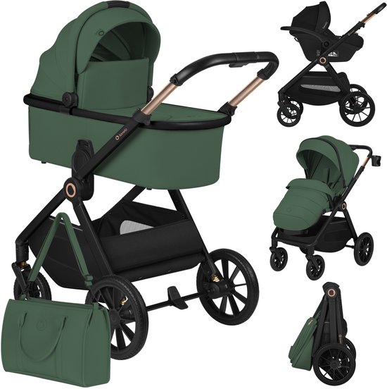 Lionelo Layla Kinderwagen 3in1 XXL Set met i-Size Autostoel - BrandLine Group Sp. z o.o. - €528,00