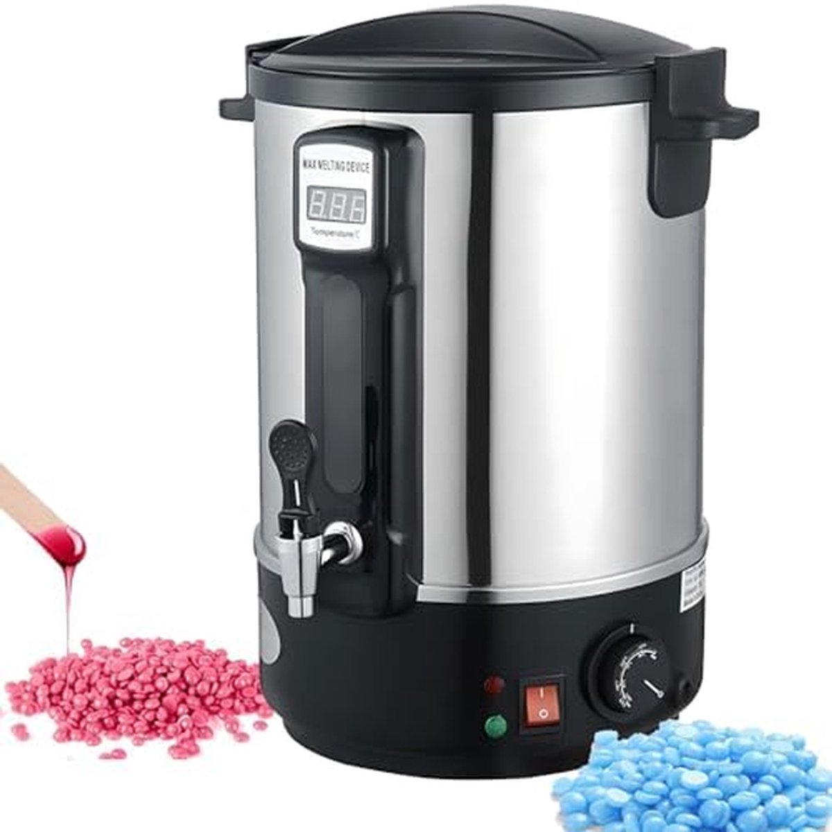Elektrische Wax Smelter - Kaars Smelter Pot - Kaarsen Maken - Snelle Verwarming - 8L - Zilver