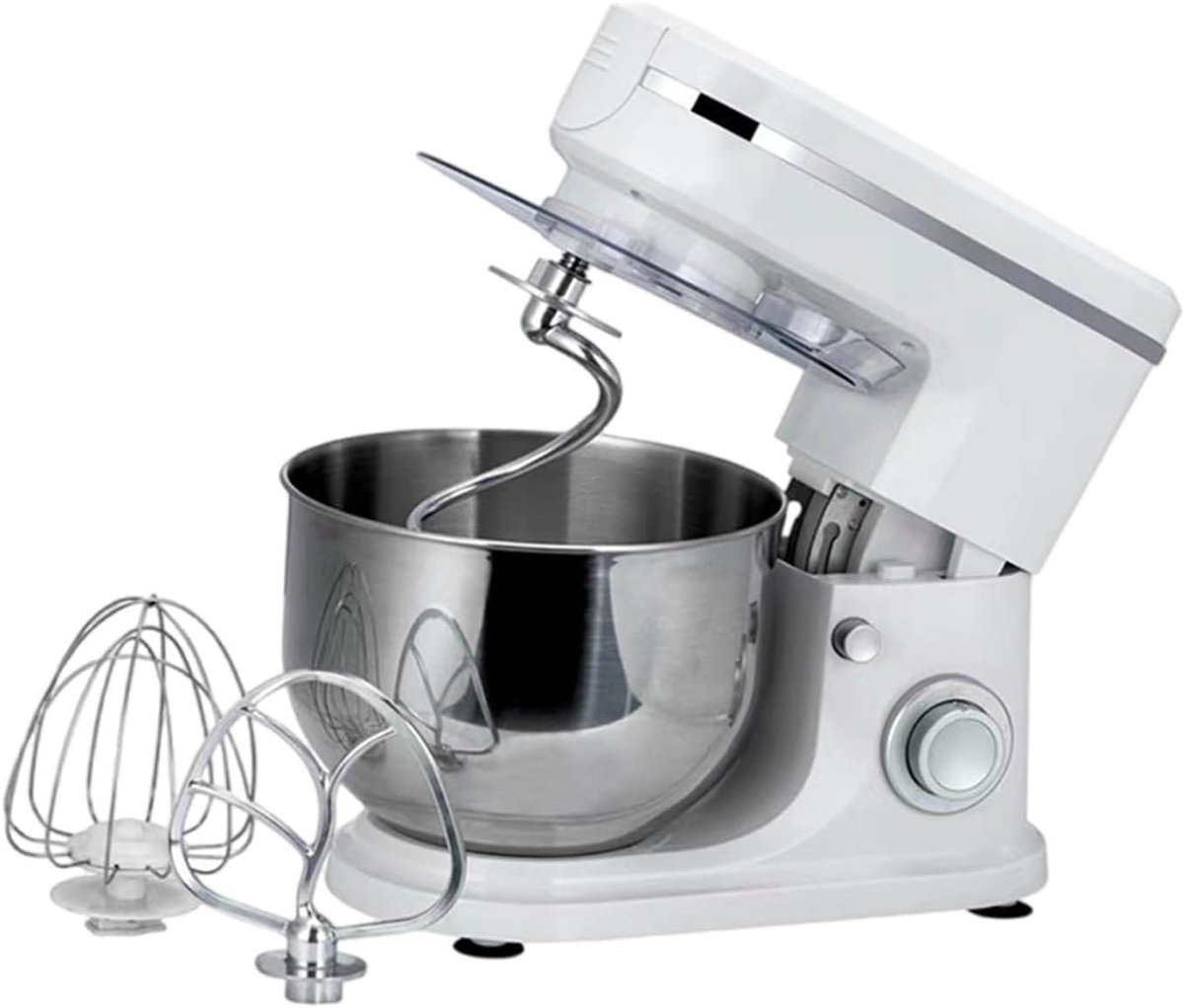 Keukenmixer - Voedselmixer - Thuis Bakken - 7 Snelheden - 5 Liter Kom - Wit