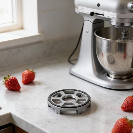 Mixer Basis - Keukenmachine Houder - Keukenwerk Stabiliseren - Roestvrij Staal - 7.8 cm - Zilver — afbeelding 2
