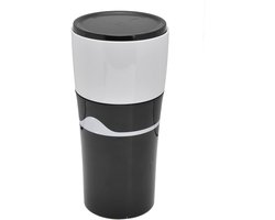 Draagbare Koffiezetter - Reismachine - Koffie Zetten - Lekvrij Ontwerp - 450 ml Capaciteit - Zwart Wit