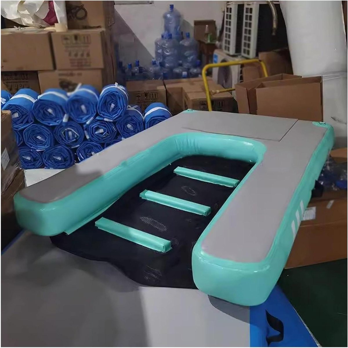 Honden Oprijplaat - Drijvend Dok - Veilig Water In - Antislip EVA Platform - 150x100cm - Blauw