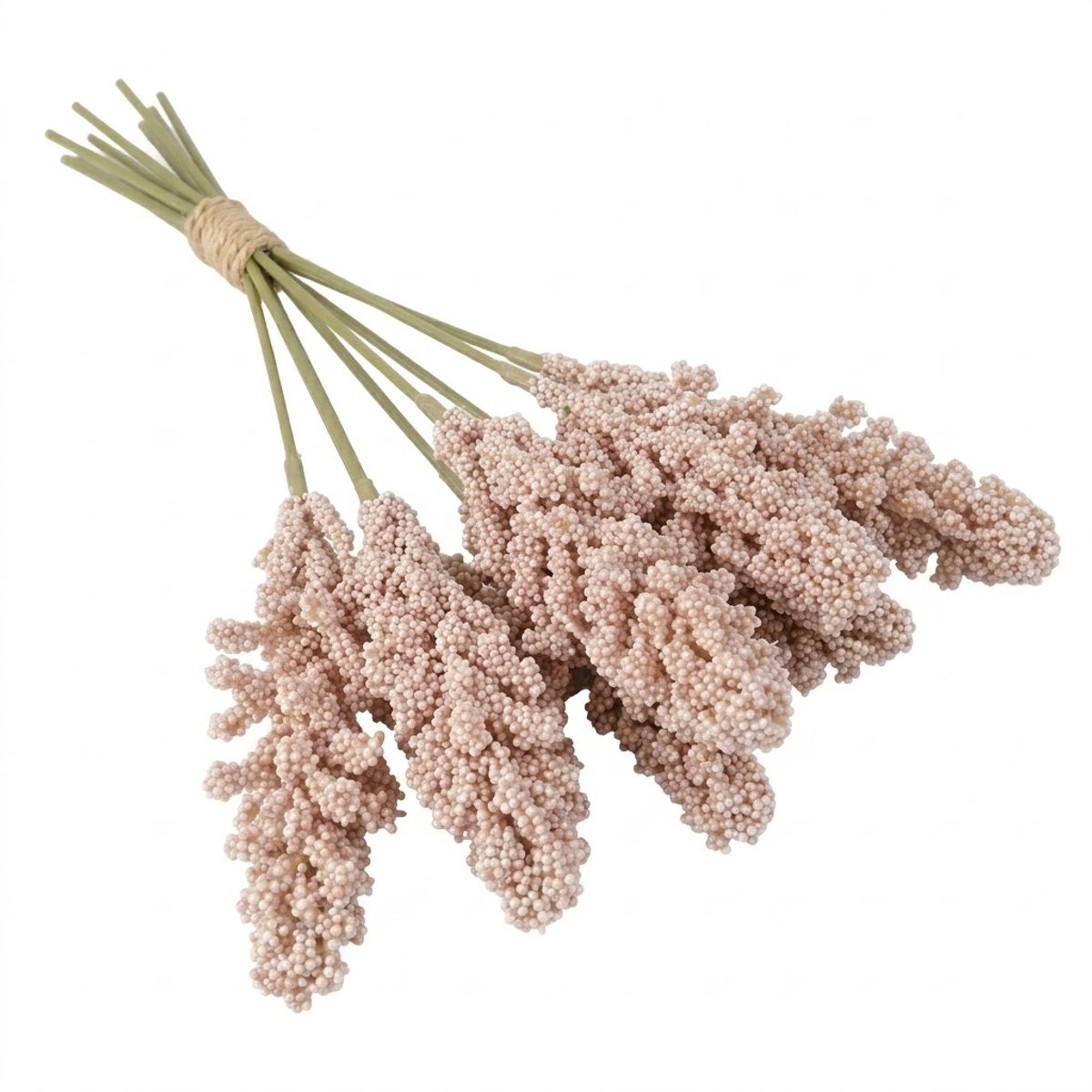 NUVEX Zalm roze kunstbloemen lavendel takken set van 6 stuks kunstbloemen decoratie voor vaas tafel interieur bruiloft bloemstuk