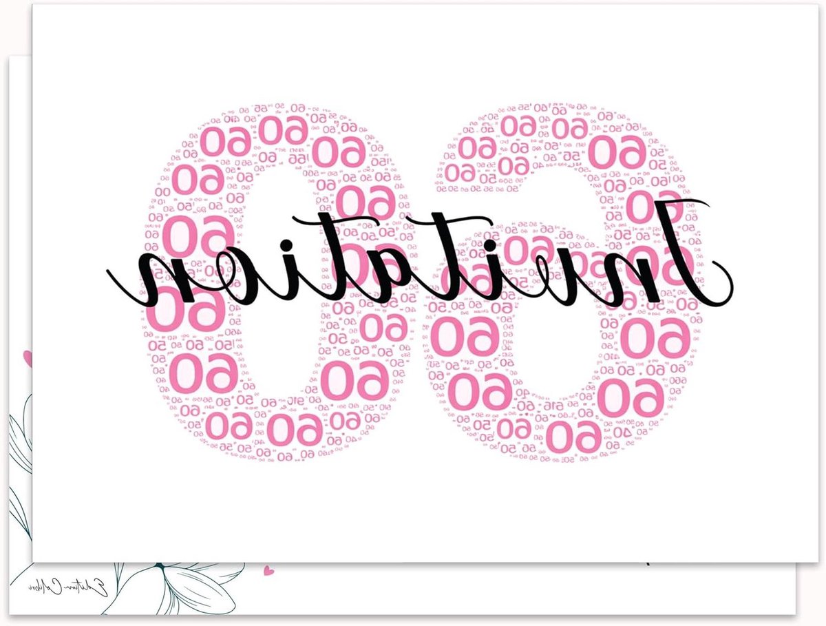 Verjaardagsuitnodigingen - Uitnodigingskaarten Feest - Feest organiseren - Achterkant beschrijfbaar - A6 10 stuks - Roze