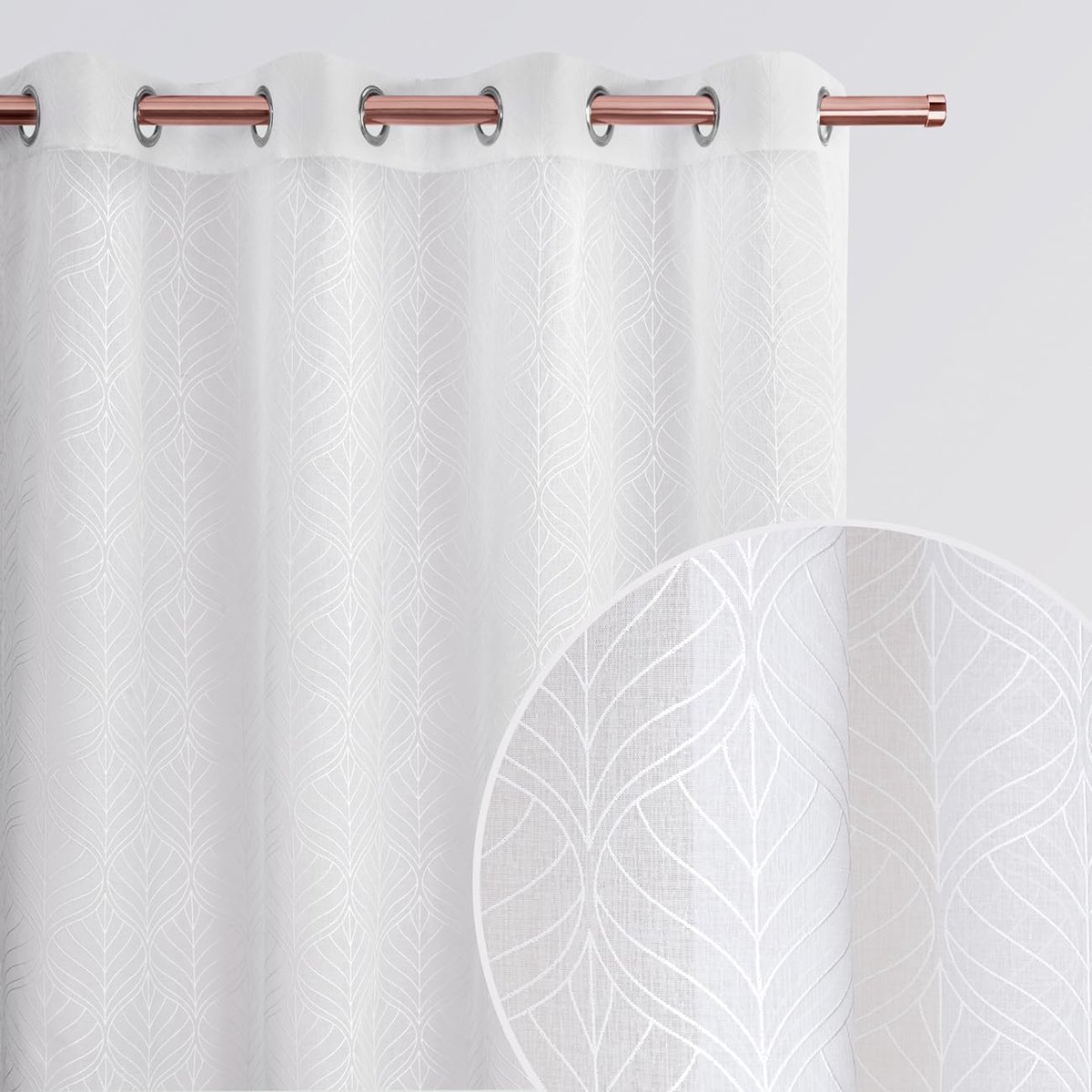 Gordijn La Rossa - Decoratieve Sjaal - Woonkamer Aankleden - Uniek Patroon Design - 140x25