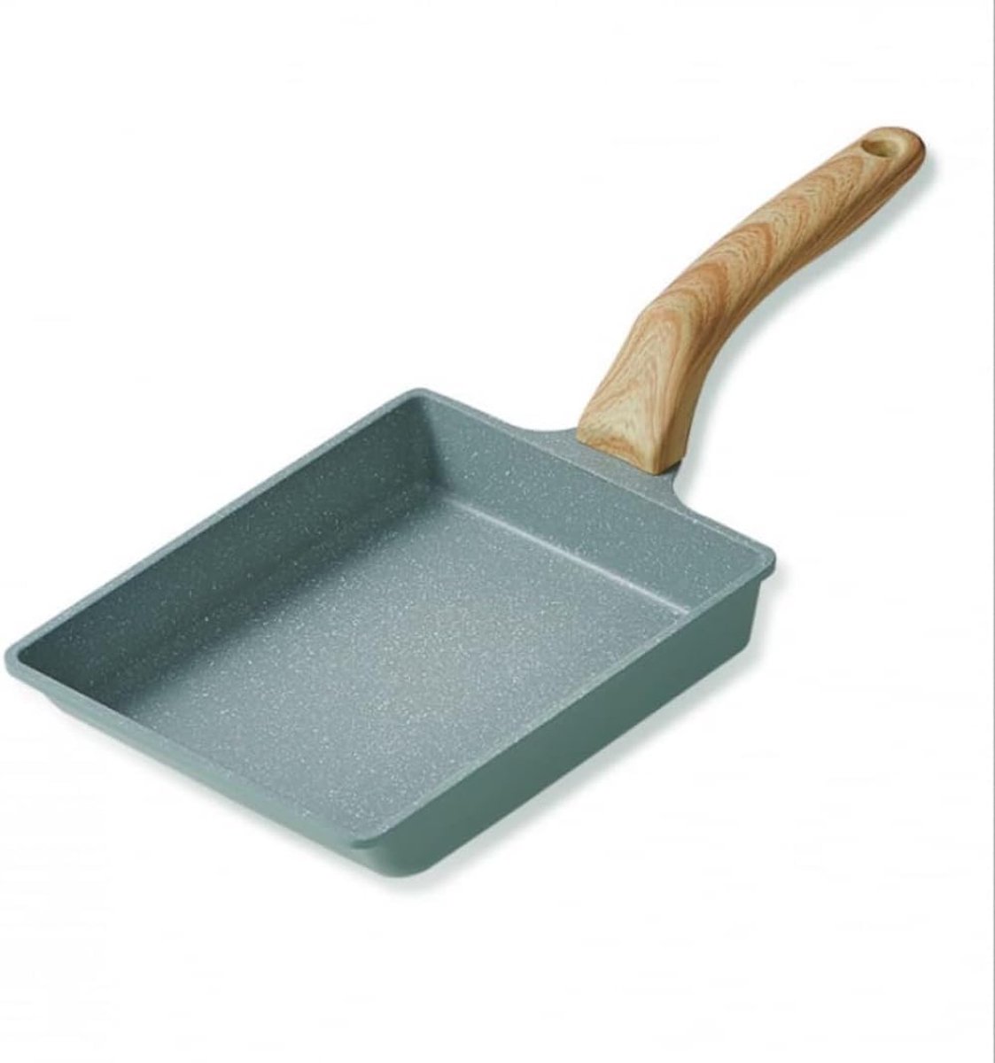 Mini Koekenpan Vierkant - Eierpan Ontbijtpan - Ontbijt Bakken - Platte Bodem - N.v.t. - Zwart