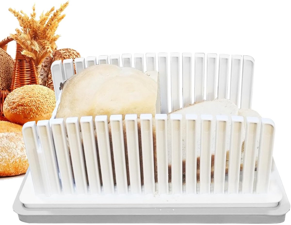 Brood Snijmachine - Sandwich Maker - Brood Snijden - Verstelbare Dikte - 33.5 cm Lengte - Meerkleurig