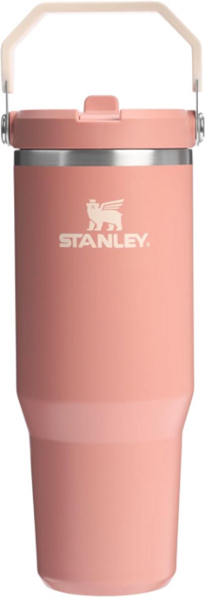 STANLEY IceFlow 2.0 Flip Straw Tumbler 30 oz / 0.86L (Sienna) – Geïsoleerde RVS Drinkfles met Handvat – Lekvrije Thermosbeker met Flip Straw – BPA-vrij