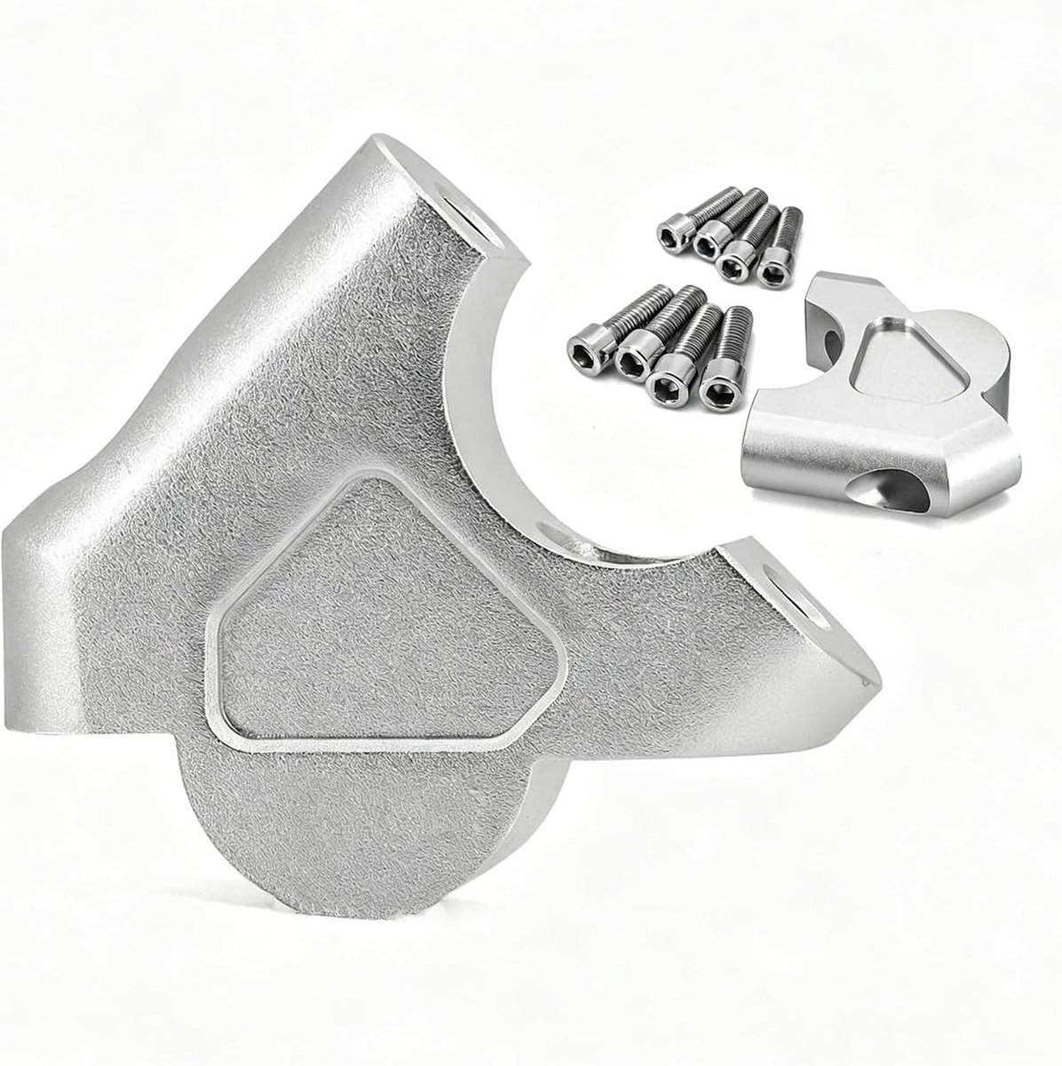 Motorfiets Stuurverhoger - Stuurklem Riser - Comfortabel Rijden - Eenvoudige Montage - 500 g - Zilver