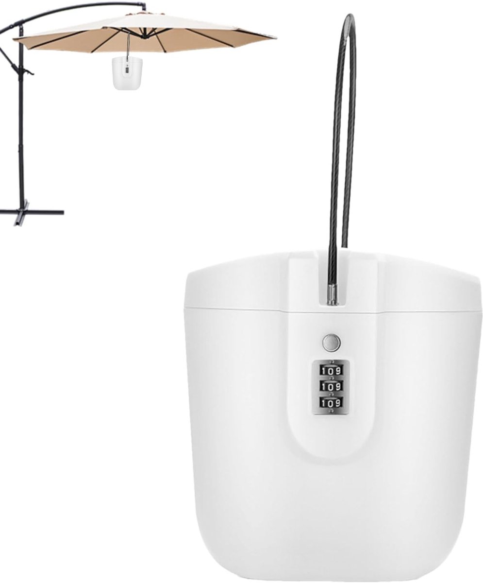Draagbare Kluis - Combinatie Beveiliging Case - Waardevolle Spullen Beveiligen - Waterdicht Shockproof Ontwerp - 2 Liter Capaciteit - Wit