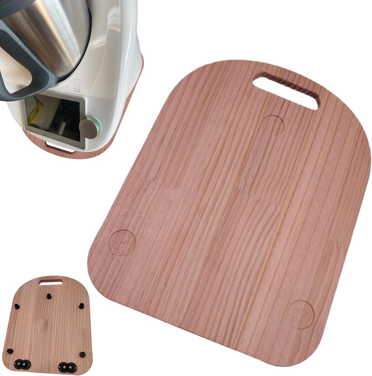 Keukenmixer Schuifmat - Mixer Verplaatser - Apparaten Verplaatsen - Soepele Glijwerking - 36 x 27.5 cm - Houtkleur
