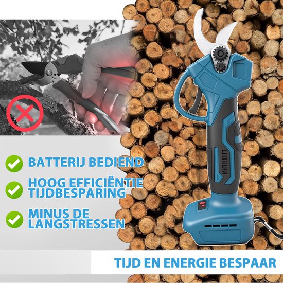 18V accusnoeischaar - 2 bladen, maximaal 25 mm diameter, zware uitvoering - zonder accu — afbeelding 5