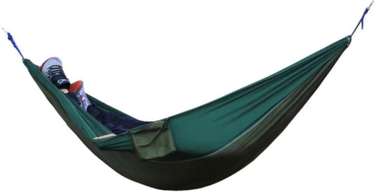 Kampeerhangmat - Schommelbed Tuinstoel - Buiten Ontspannen - Ultralicht Compact - 270 x 140 cm - Veelkleurig