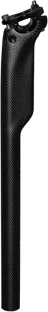 Geveerde Zadelpen - Fiets Zadelpen - Lange Ritten Comfort - Schokabsorberend Ontwerp - 31.6x350mm - Mat