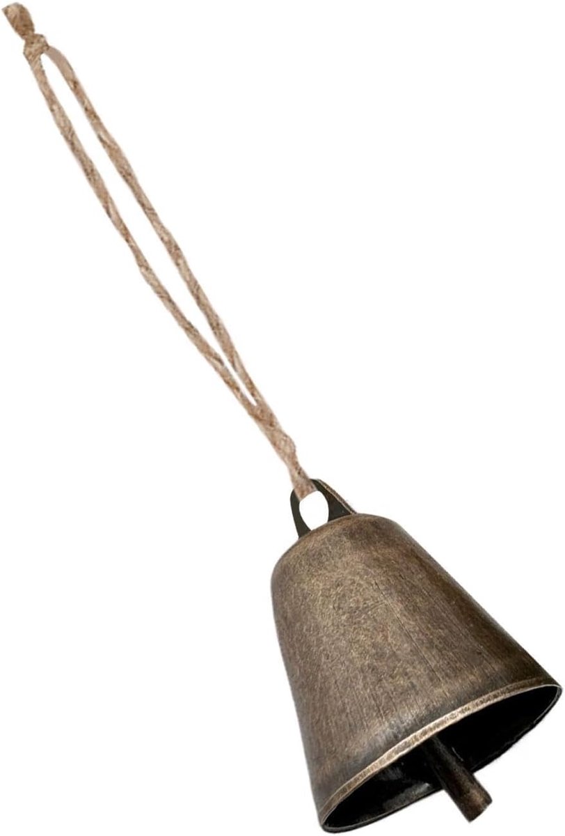 Kleine Bel - Decoratieve Klok - Ambachtelijke Decoratie - Antieke Bronzen Afwerking - 2.6 x 3.6 cm - Brons