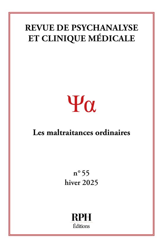 Revue de Psychanalyse et Clinique Médicale n° 55 - cover